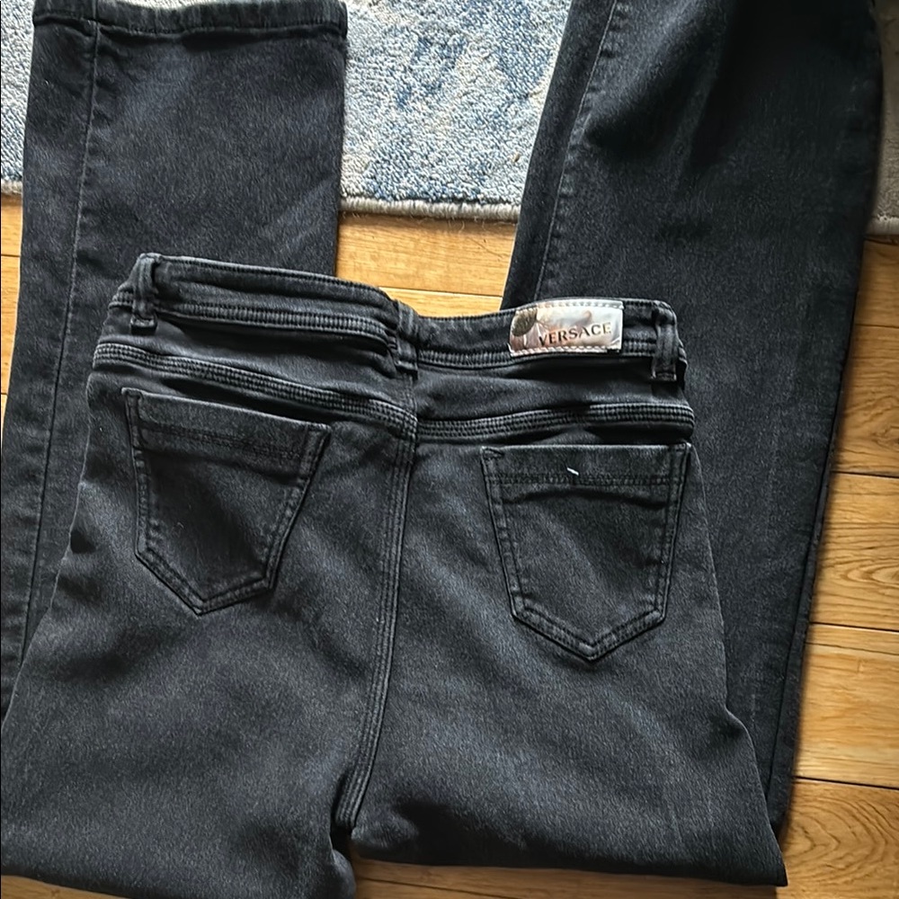 Versace Black Skinny Jeans Classic Style